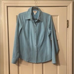 Talbots Sky Blue Collared Shirt—Size Medium